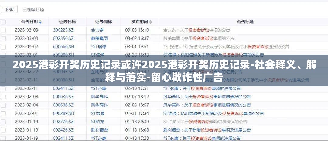 2025港彩开奖历史记录或许2025港彩开奖历史记录-社会释义、解释与落实-留心欺诈性广告